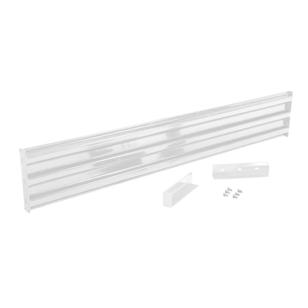 Vestil Drop-In Style Guard Rail 9 Ft White GR-F3R-DI-9-WT